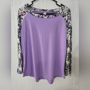 Hello Mello Trendy Womens Loungewear Top Long Sleeve Size M/L